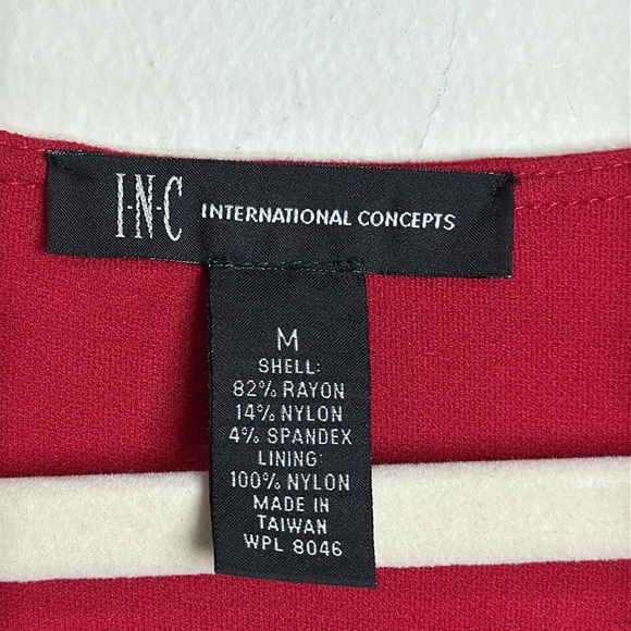 (T6)INC INTERNATIONAL CONCEPTS Women's Sparkly Red Midi Dress with Rhinestones,M - Picture 4 of 11